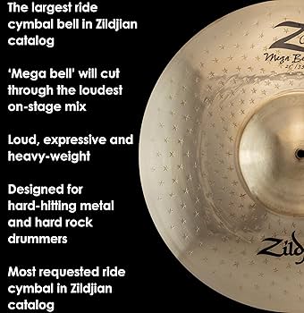 Amazon.com: Zildjian Z Custom Mega Bell Ride, 21 Inch : Everything